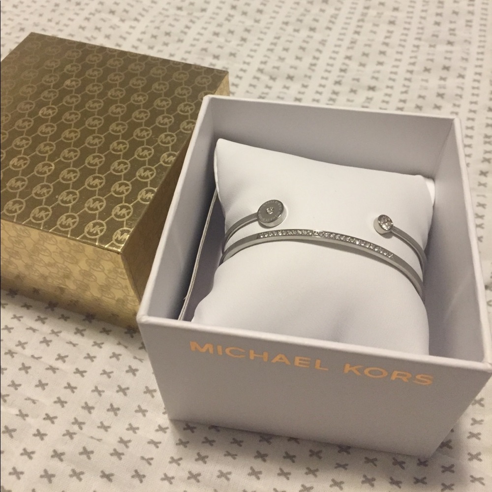 Michael Kors Silver Cuff Set